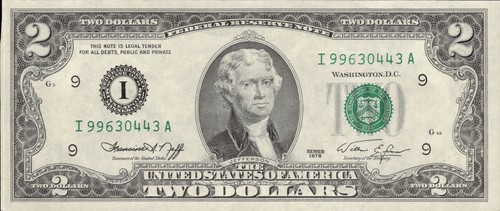 1976 two dollar - 1976, dollar,
