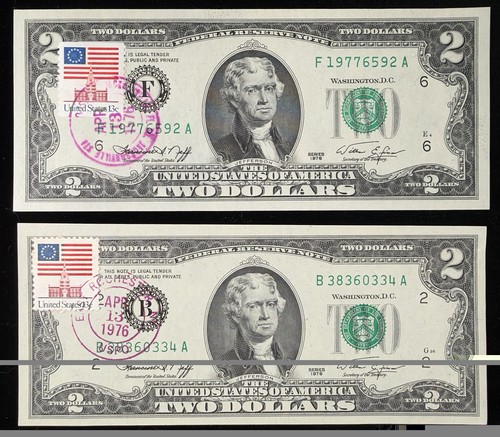 Pair 1976 two - 1976, $2