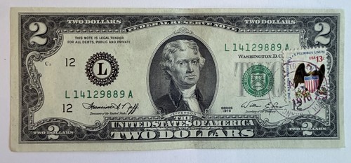 Series 1976 bill united - 1976, $2